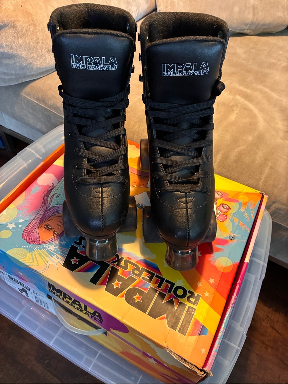 Impala Roller Skates Black US 8 Like New